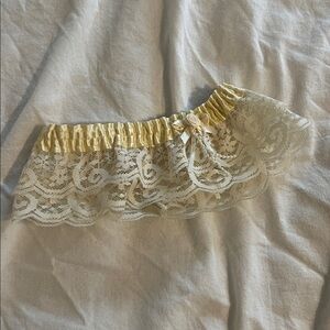 White Lace Bridal garter belt